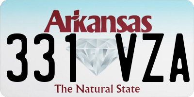 AR license plate 331VZA