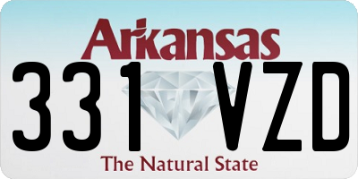 AR license plate 331VZD
