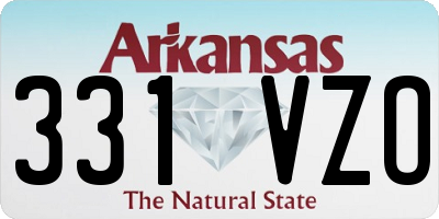 AR license plate 331VZO