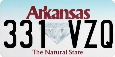 AR license plate 331VZQ