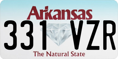 AR license plate 331VZR