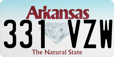 AR license plate 331VZW