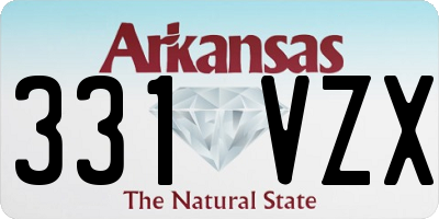 AR license plate 331VZX