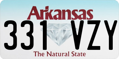 AR license plate 331VZY