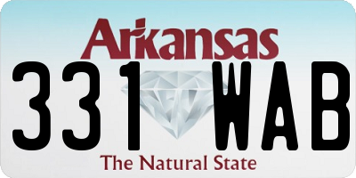 AR license plate 331WAB