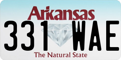 AR license plate 331WAE
