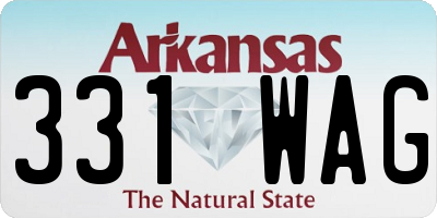 AR license plate 331WAG
