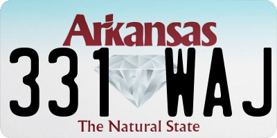 AR license plate 331WAJ