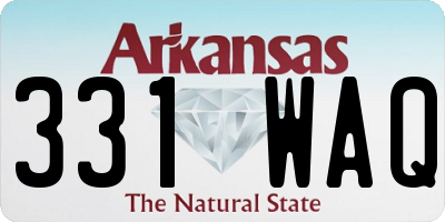 AR license plate 331WAQ