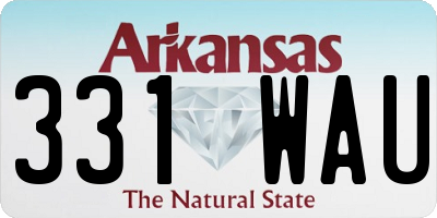 AR license plate 331WAU