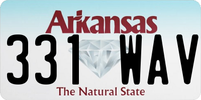 AR license plate 331WAV