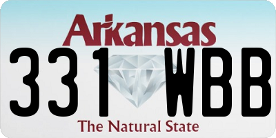 AR license plate 331WBB