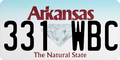AR license plate 331WBC