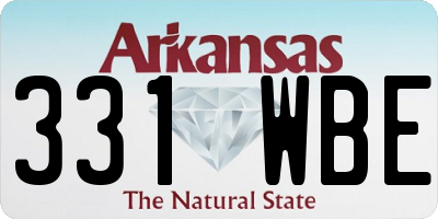 AR license plate 331WBE