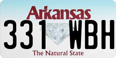 AR license plate 331WBH
