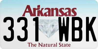 AR license plate 331WBK