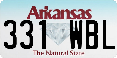 AR license plate 331WBL