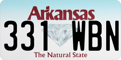 AR license plate 331WBN