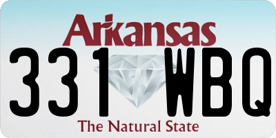 AR license plate 331WBQ