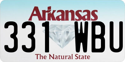 AR license plate 331WBU