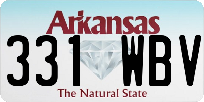 AR license plate 331WBV
