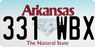 AR license plate 331WBX