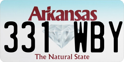 AR license plate 331WBY