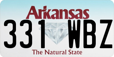 AR license plate 331WBZ