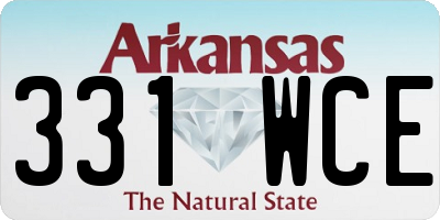 AR license plate 331WCE