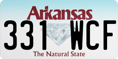 AR license plate 331WCF