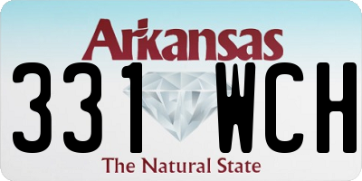 AR license plate 331WCH