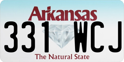 AR license plate 331WCJ