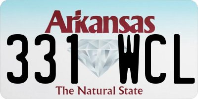 AR license plate 331WCL