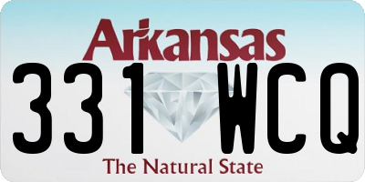 AR license plate 331WCQ