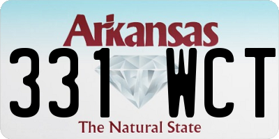 AR license plate 331WCT