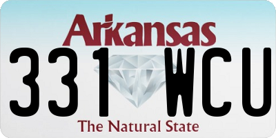 AR license plate 331WCU