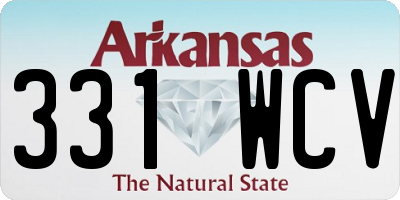 AR license plate 331WCV