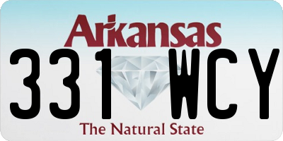 AR license plate 331WCY