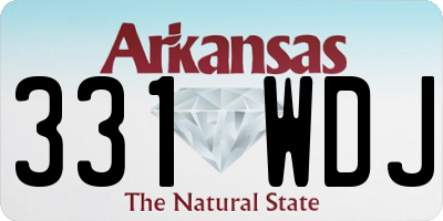 AR license plate 331WDJ