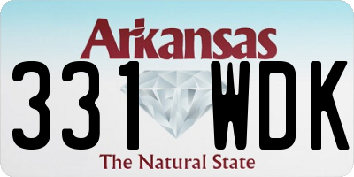 AR license plate 331WDK