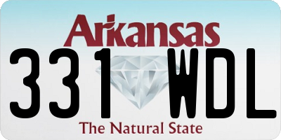 AR license plate 331WDL