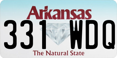 AR license plate 331WDQ
