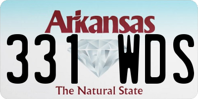 AR license plate 331WDS