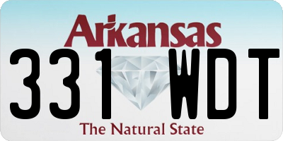 AR license plate 331WDT