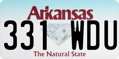 AR license plate 331WDU