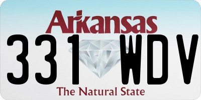 AR license plate 331WDV