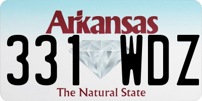 AR license plate 331WDZ