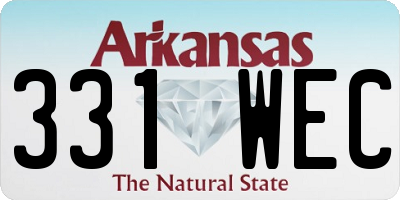 AR license plate 331WEC