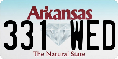 AR license plate 331WED