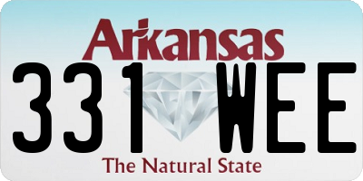 AR license plate 331WEE